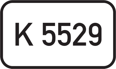 Straßenschild Kreisstraße K 5529