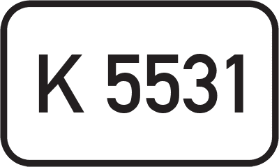 Straßenschild Kreisstraße K 5531