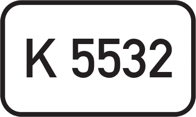 Straßenschild Kreisstraße K 5532