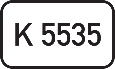 Straßenschild Kreisstraße K 5535