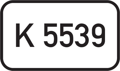 Straßenschild Kreisstraße K 5539