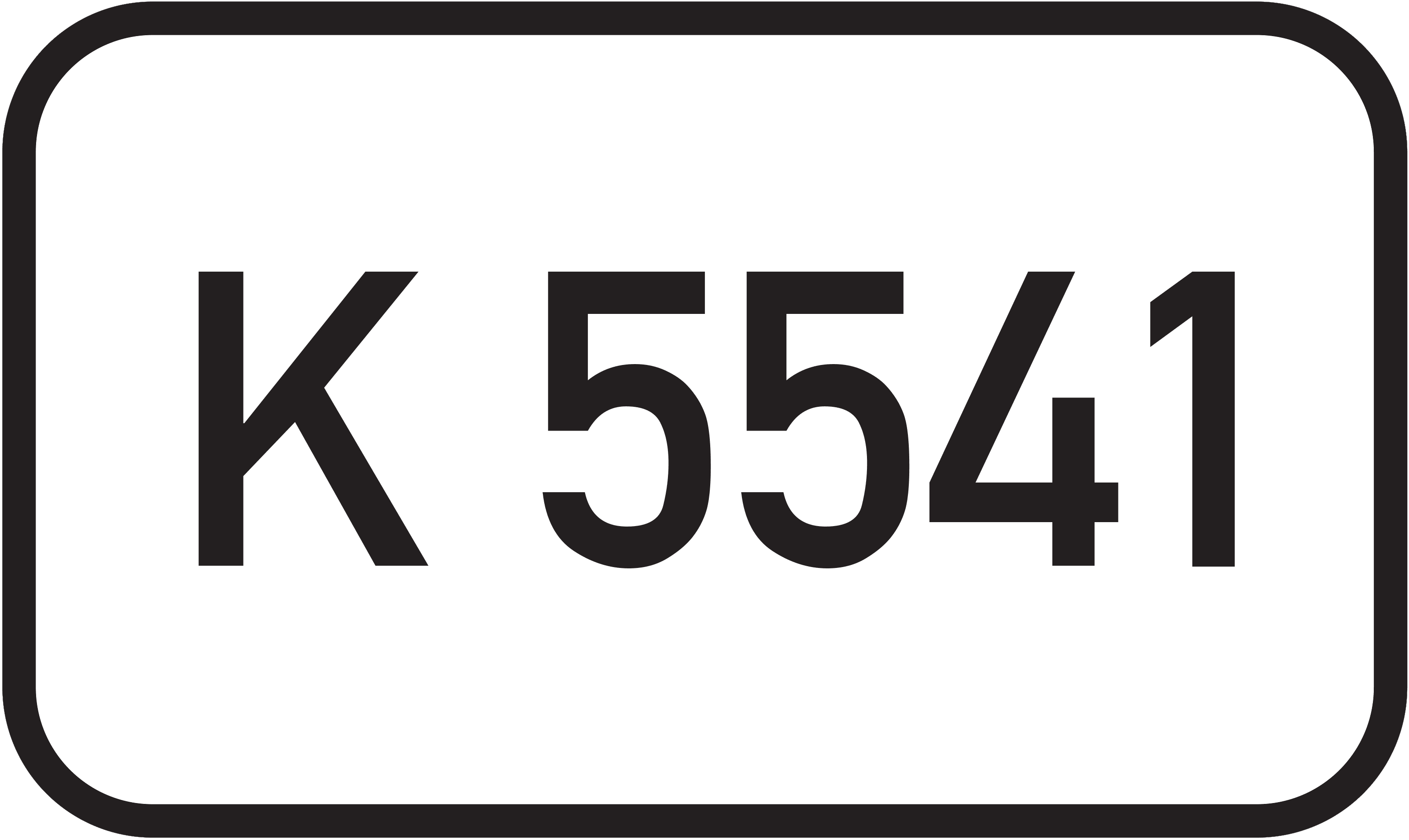 Straßenschild Kreisstraße K 5541