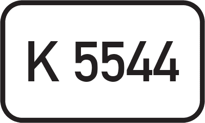 Straßenschild Kreisstraße K 5544