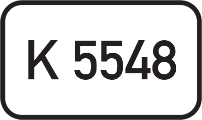 Straßenschild Kreisstraße K 5548