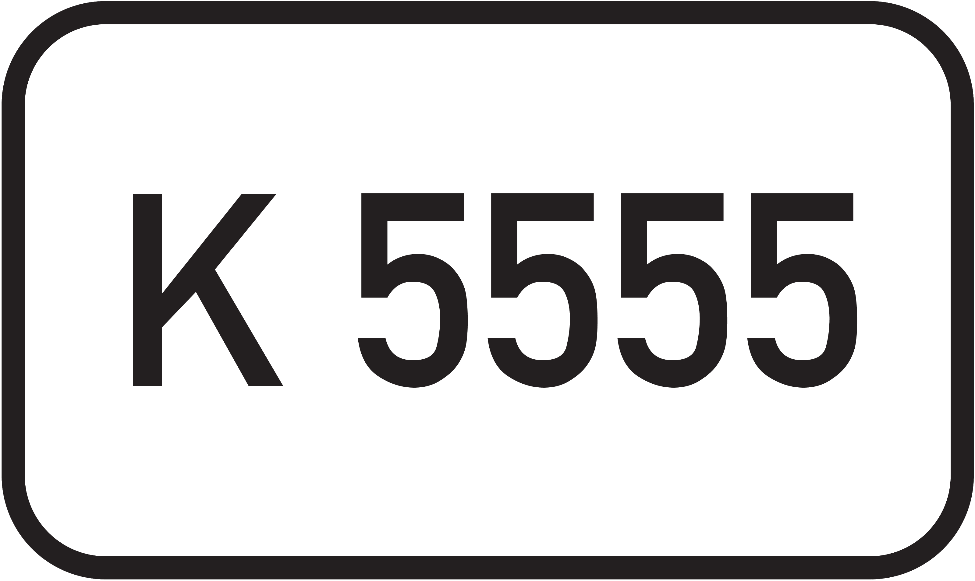 Straßenschild Kreisstraße K 5555