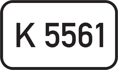 Straßenschild Kreisstraße K 5561