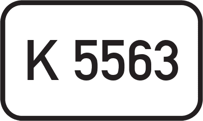 Straßenschild Kreisstraße K 5563