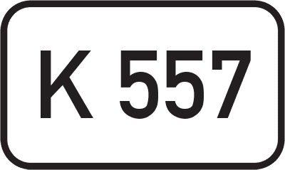 Straßenschild Kreisstraße K 557