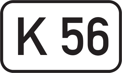 Straßenschild Kreisstraße K 56