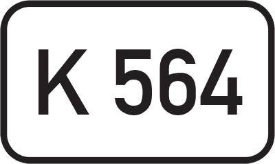 Straßenschild Kreisstraße K 564