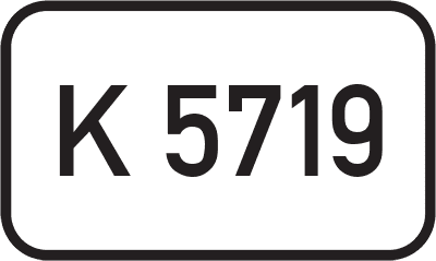 Straßenschild Kreisstraße K 5719