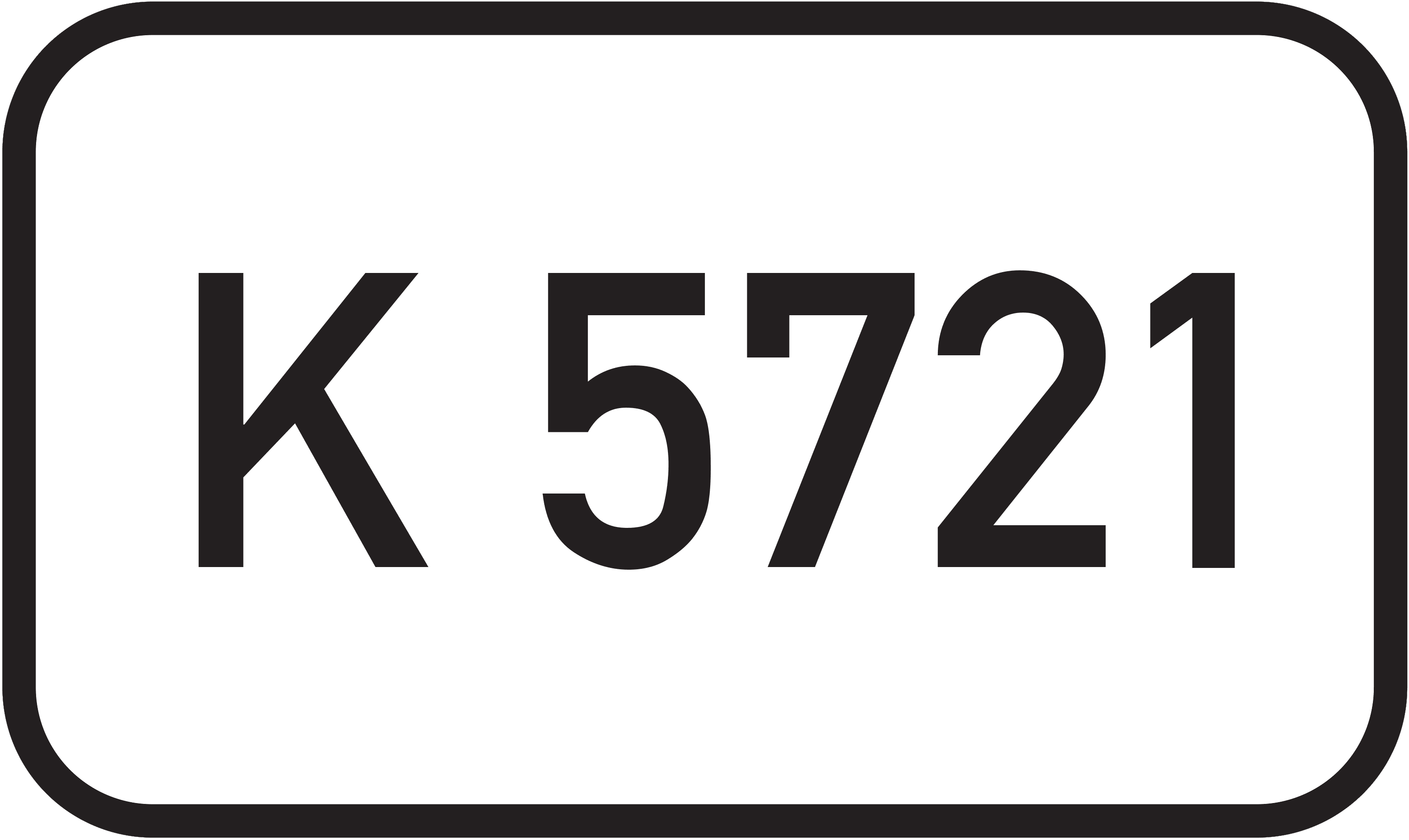 Straßenschild Kreisstraße K 5721