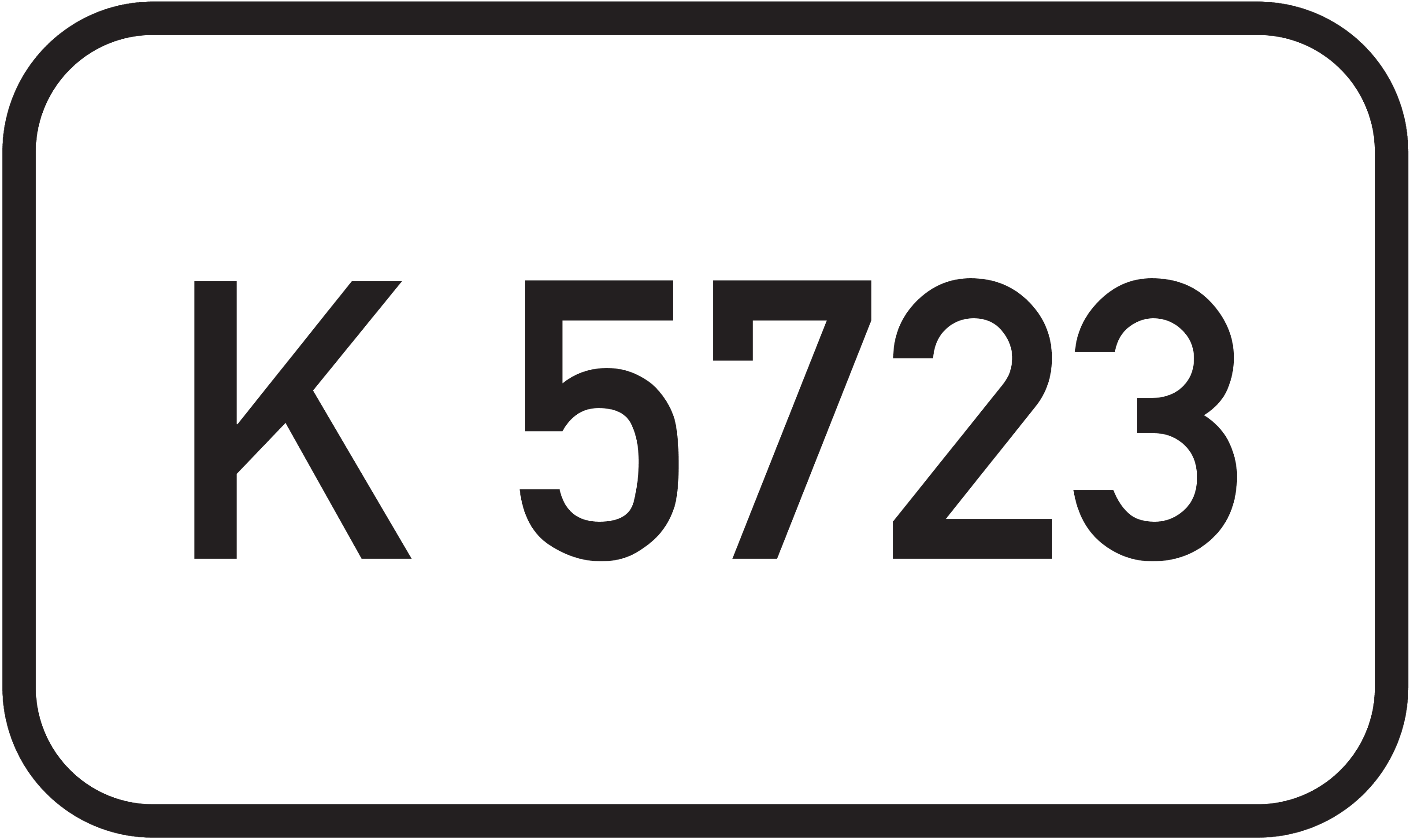 Straßenschild Kreisstraße K 5723