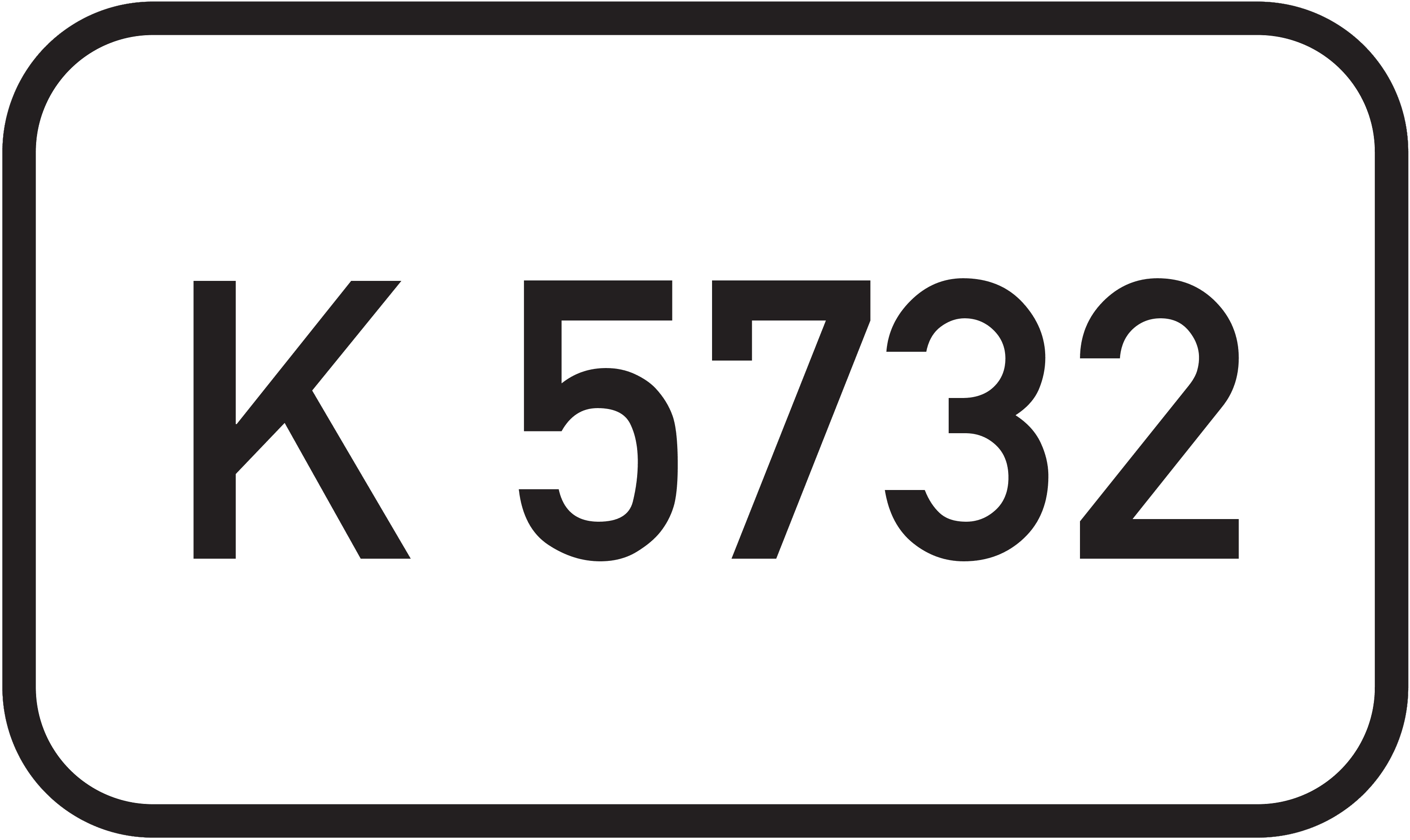 Straßenschild Kreisstraße K 5732