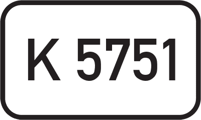 Straßenschild Kreisstraße K 5751