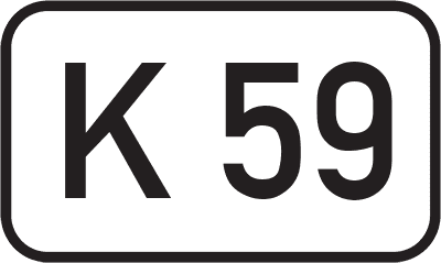 Straßenschild Kreisstraße K 59