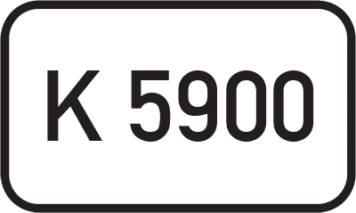 Straßenschild Kreisstraße K 5900