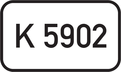 Straßenschild Kreisstraße K 5902