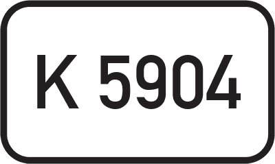 Straßenschild Kreisstraße K 5904