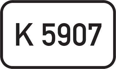 Straßenschild Kreisstraße K 5907