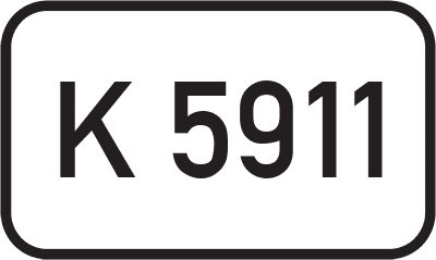Straßenschild Kreisstraße K 5911