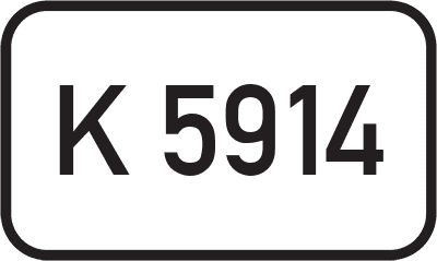 Straßenschild Kreisstraße K 5914