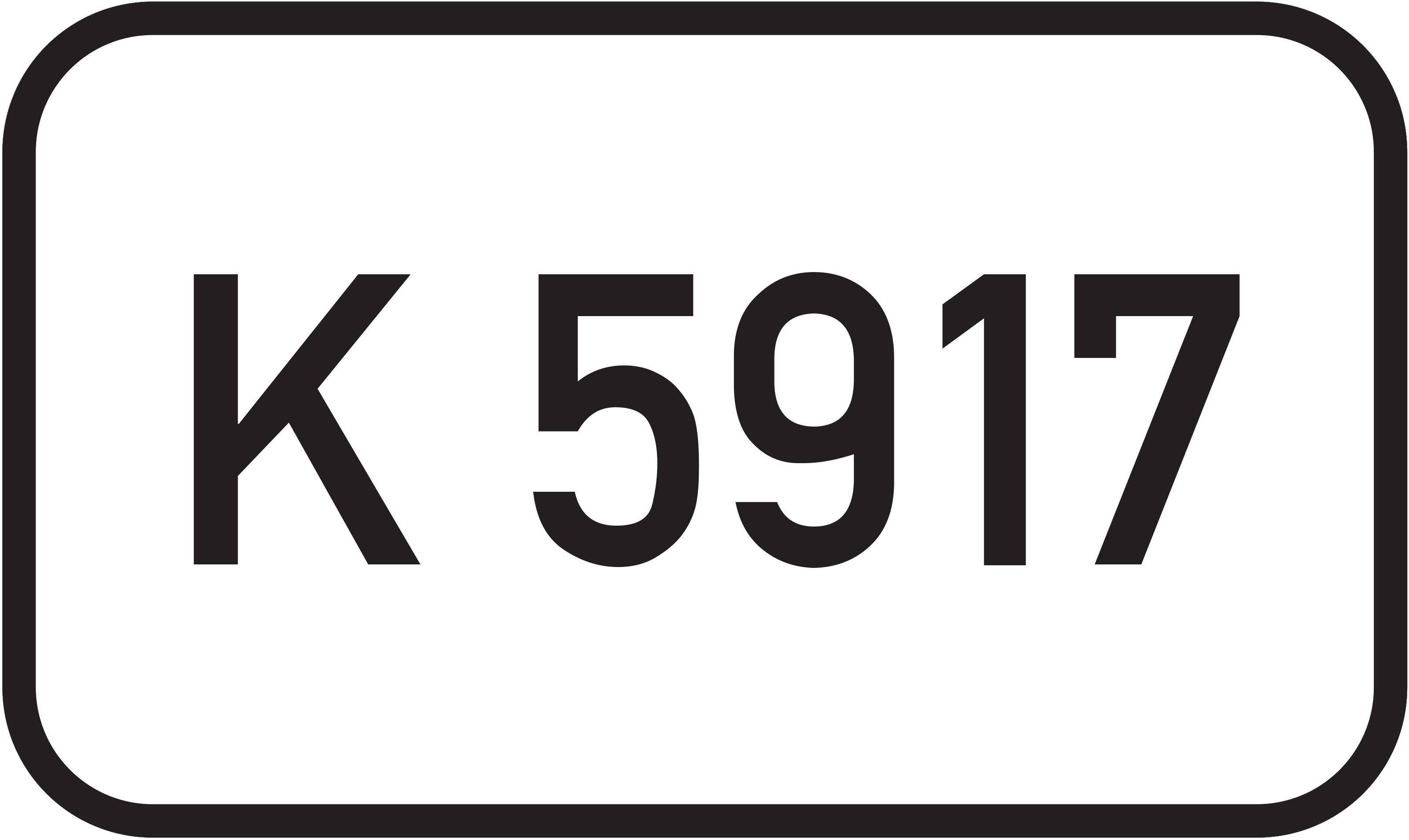 Straßenschild Kreisstraße K 5917