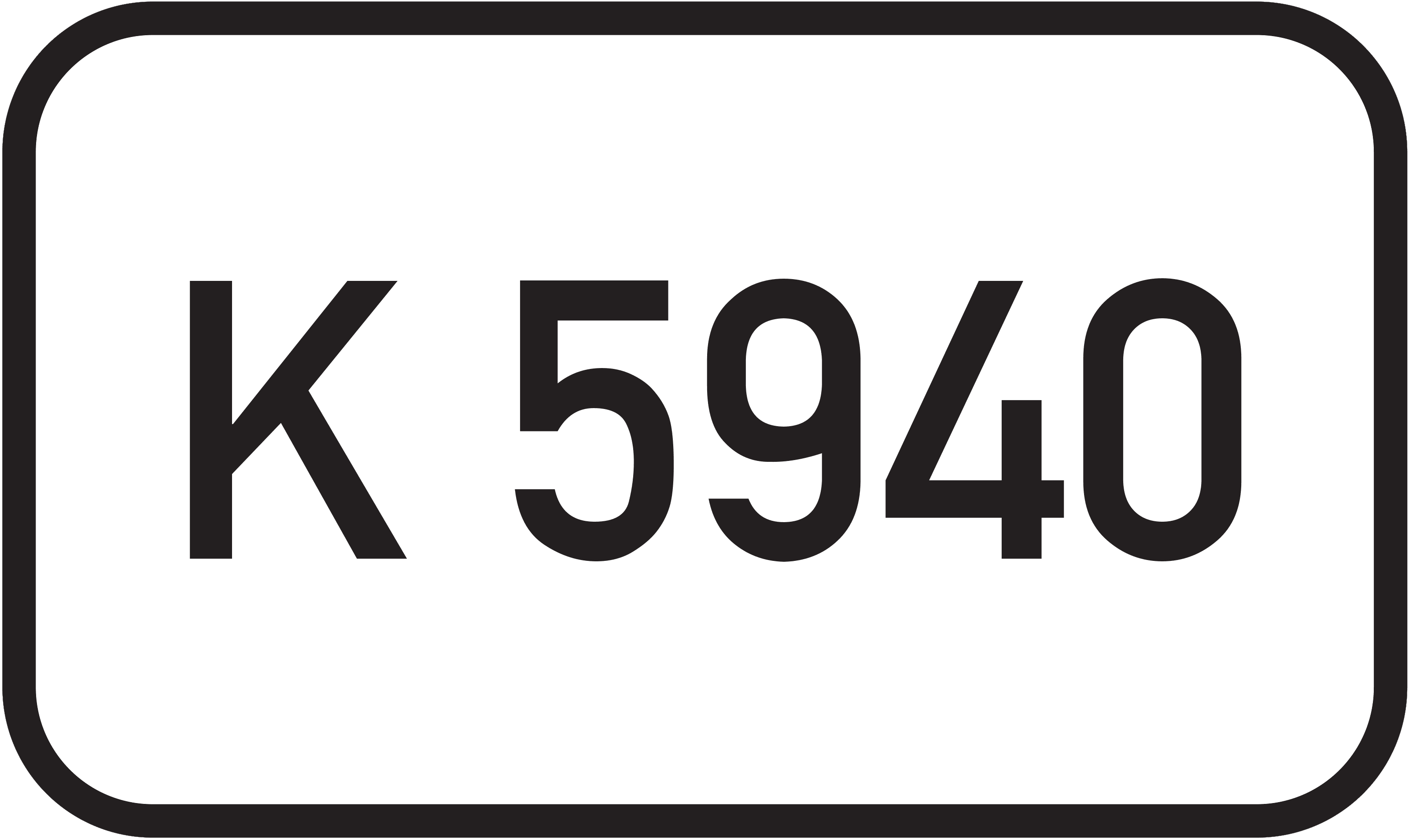 Straßenschild Kreisstraße K 5940