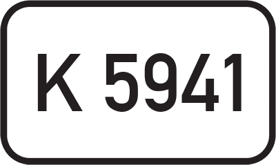 Straßenschild Kreisstraße K 5941