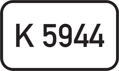 Straßenschild Kreisstraße K 5944