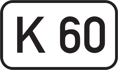 Straßenschild Kreisstraße K 60