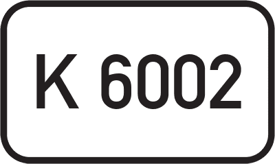 Straßenschild Kreisstraße K 6002