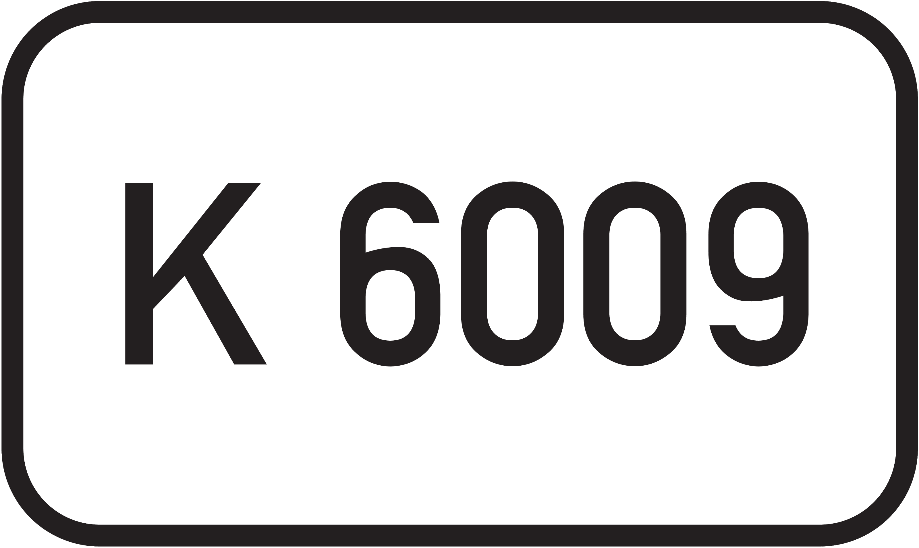 Straßenschild Kreisstraße K 6009