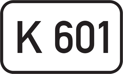 Straßenschild Kreisstraße K 601