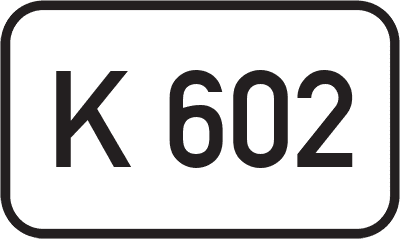 Straßenschild Kreisstraße K 602