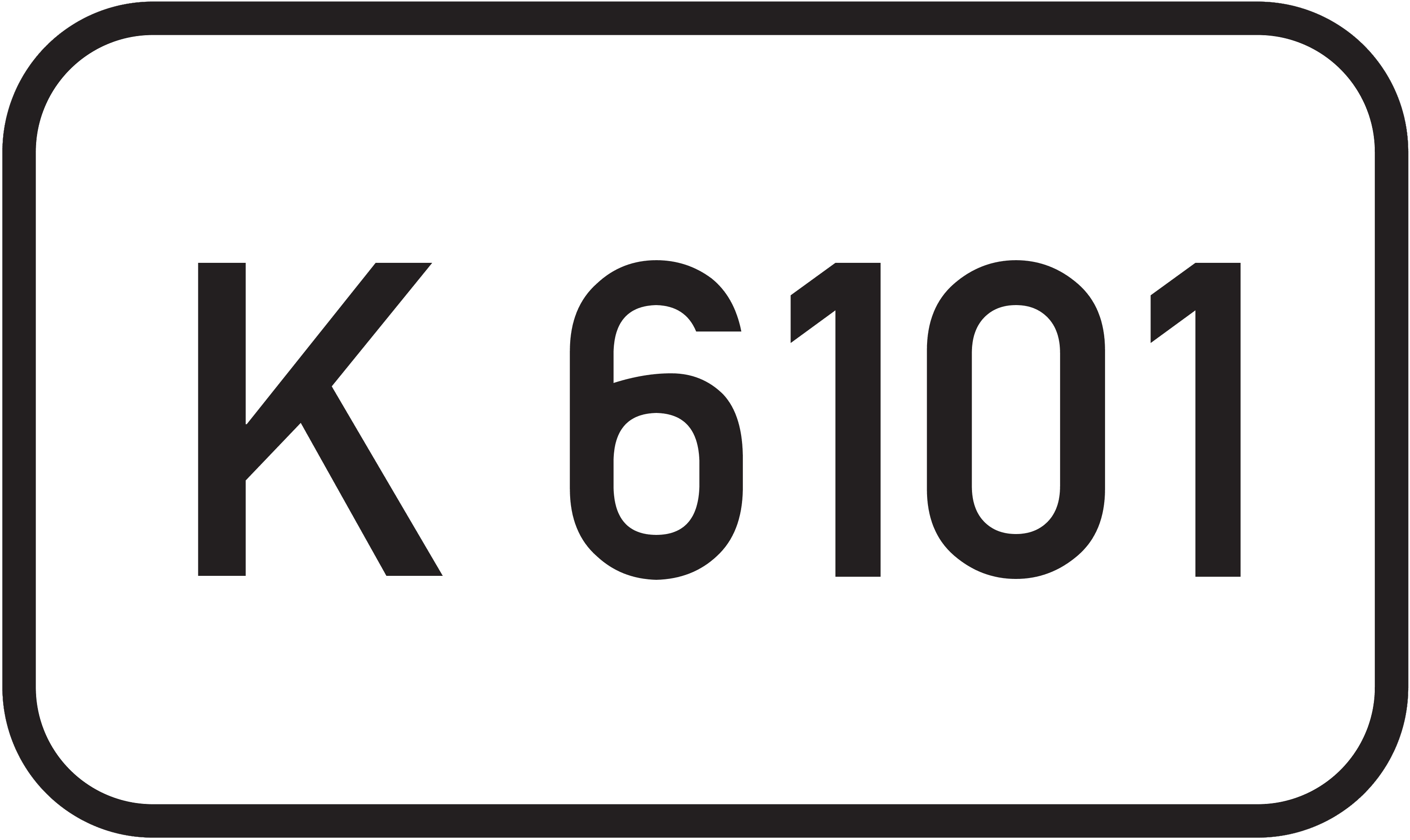 Straßenschild Kreisstraße K 6101