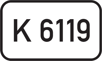Straßenschild Kreisstraße K 6119