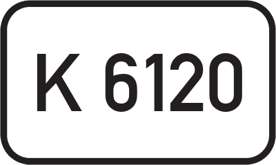 Straßenschild Kreisstraße K 6120