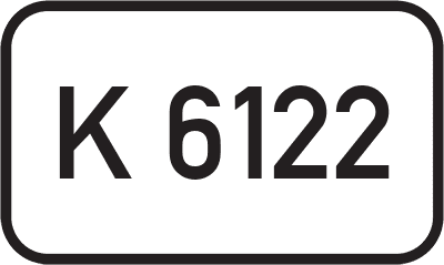 Straßenschild Kreisstraße K 6122