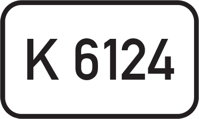 Straßenschild Kreisstraße K 6124