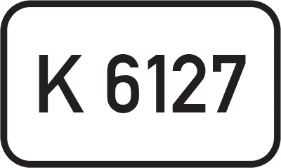 Straßenschild Kreisstraße K 6127