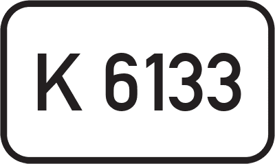 Straßenschild Kreisstraße K 6133