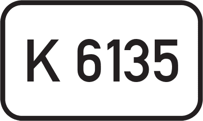 Straßenschild Kreisstraße K 6135