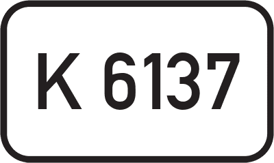 Straßenschild Kreisstraße K 6137