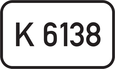 Straßenschild Kreisstraße K 6138