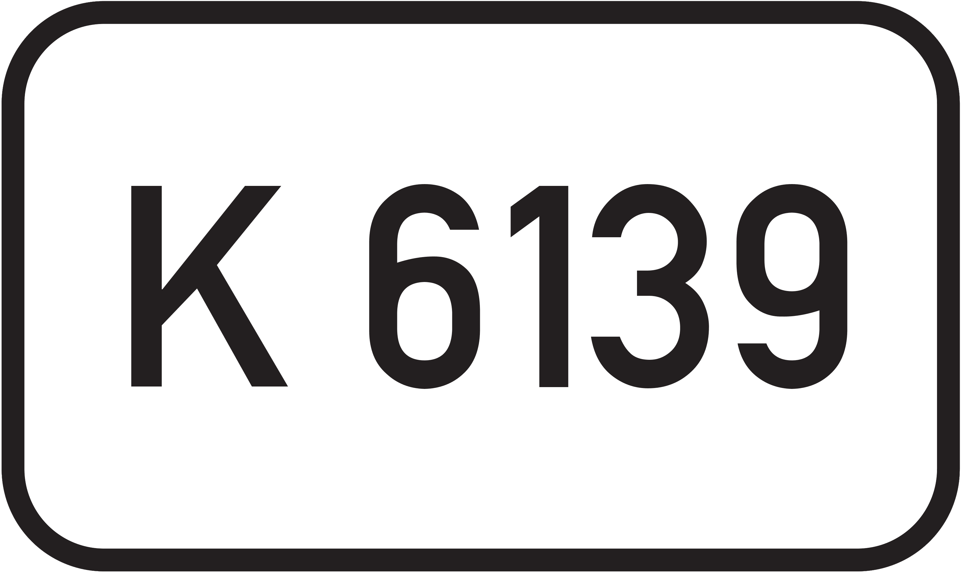 Straßenschild Kreisstraße K 6139