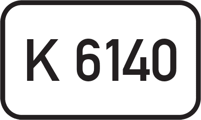 Straßenschild Kreisstraße K 6140