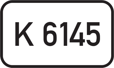 Straßenschild Kreisstraße K 6145