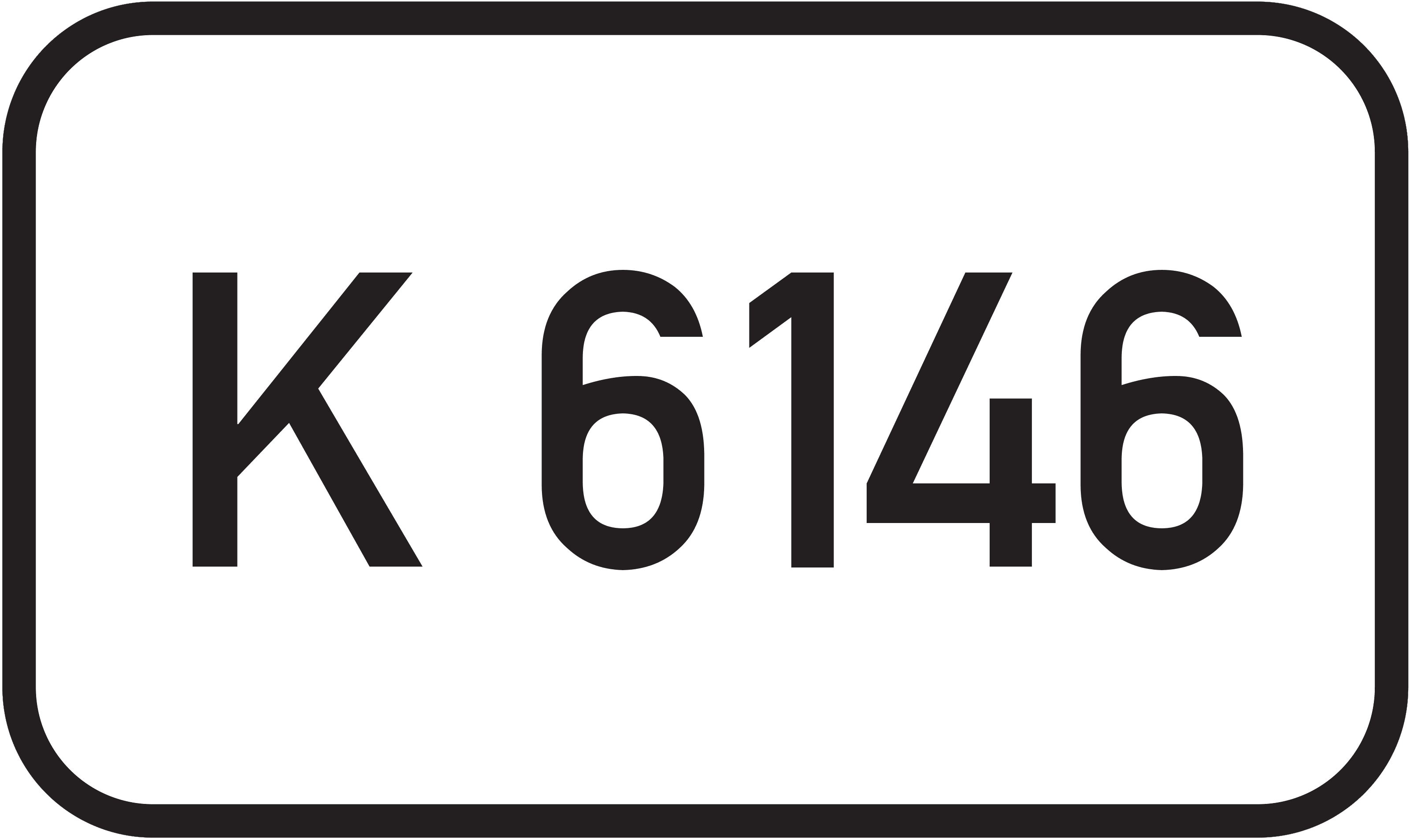 Straßenschild Kreisstraße K 6146