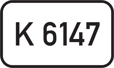 Straßenschild Kreisstraße K 6147